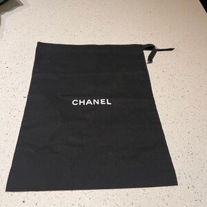 Chanel black dust bag 11.75 x 15.5